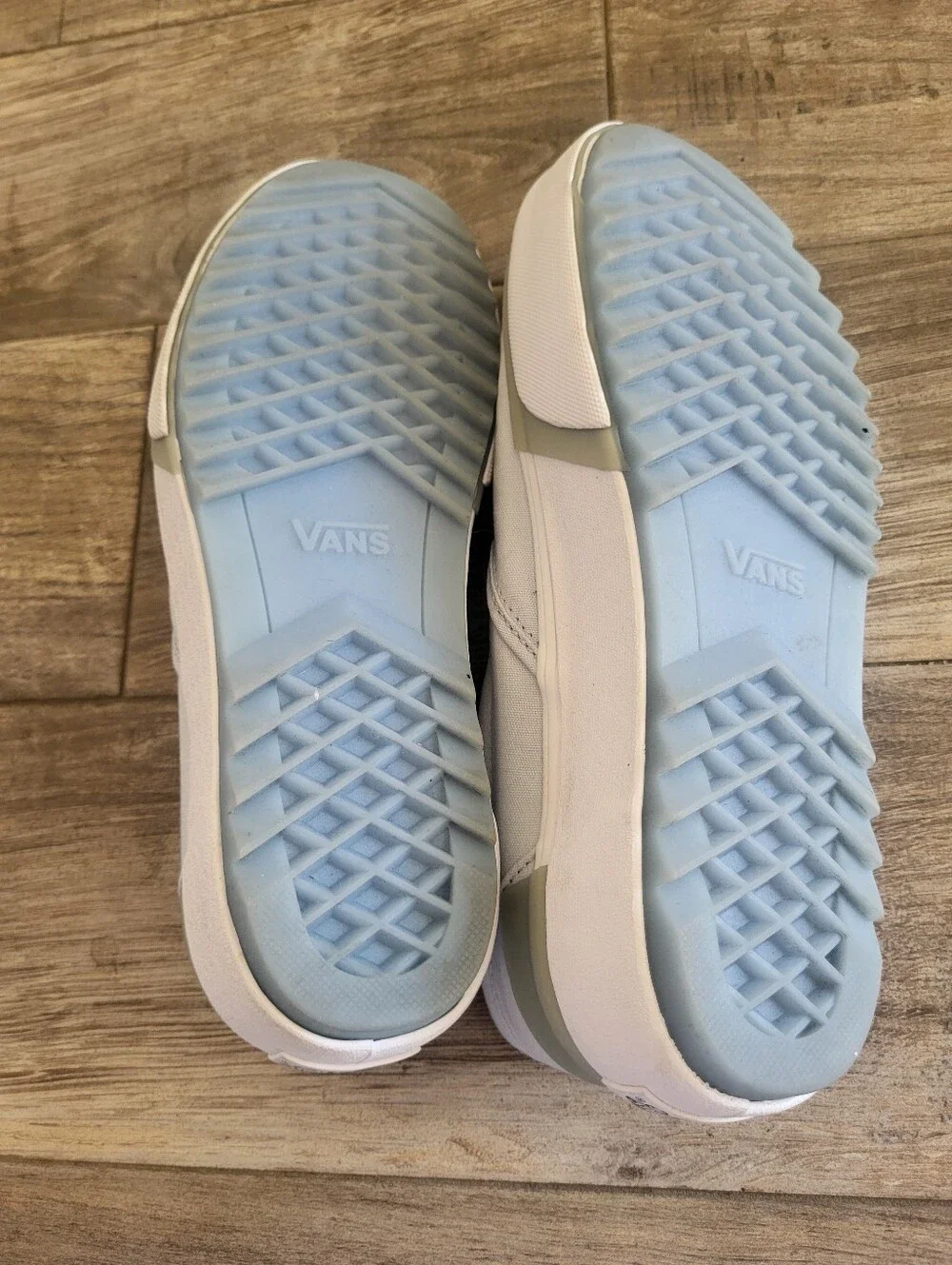 Vans Pastel Light Blue Classic Slip-On Stacked Womans 10.5 Nwot